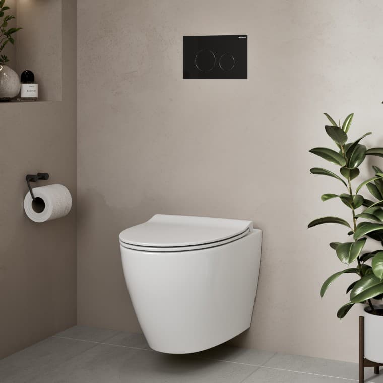 Uusi Glow Art TurboFlush -seinä-wc Uusi Glow Art TurboFlush -seinä-wc