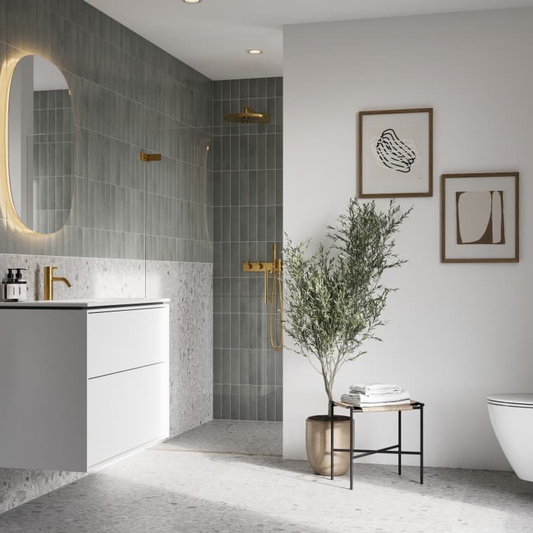 Trendikäs kylpyhuone Trendikäs kylpyhuone